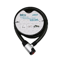 Anahtarlı Metal Kaplama Kafaçek-it Kilit Kapakmotor - Bisiklet Kilit Çelik Telsiyah Şeffaf Kılıf24mm Çok Renkli