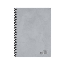 16,5x22,5 Spiralli Karton Kapak Kareli Alfa Defter - Gri Çok Renkli