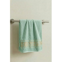 Golden Mint Yeşili El Havlusu - 50x90 Cm, 230gr, %100 Pamuk Mint Yeşil
