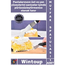 Spatula Profesyonel Mutfak Ekipmanı Ergonomik Saplı Esnek Paslanmaz Çelik L Tipi Pastacı Spatulası