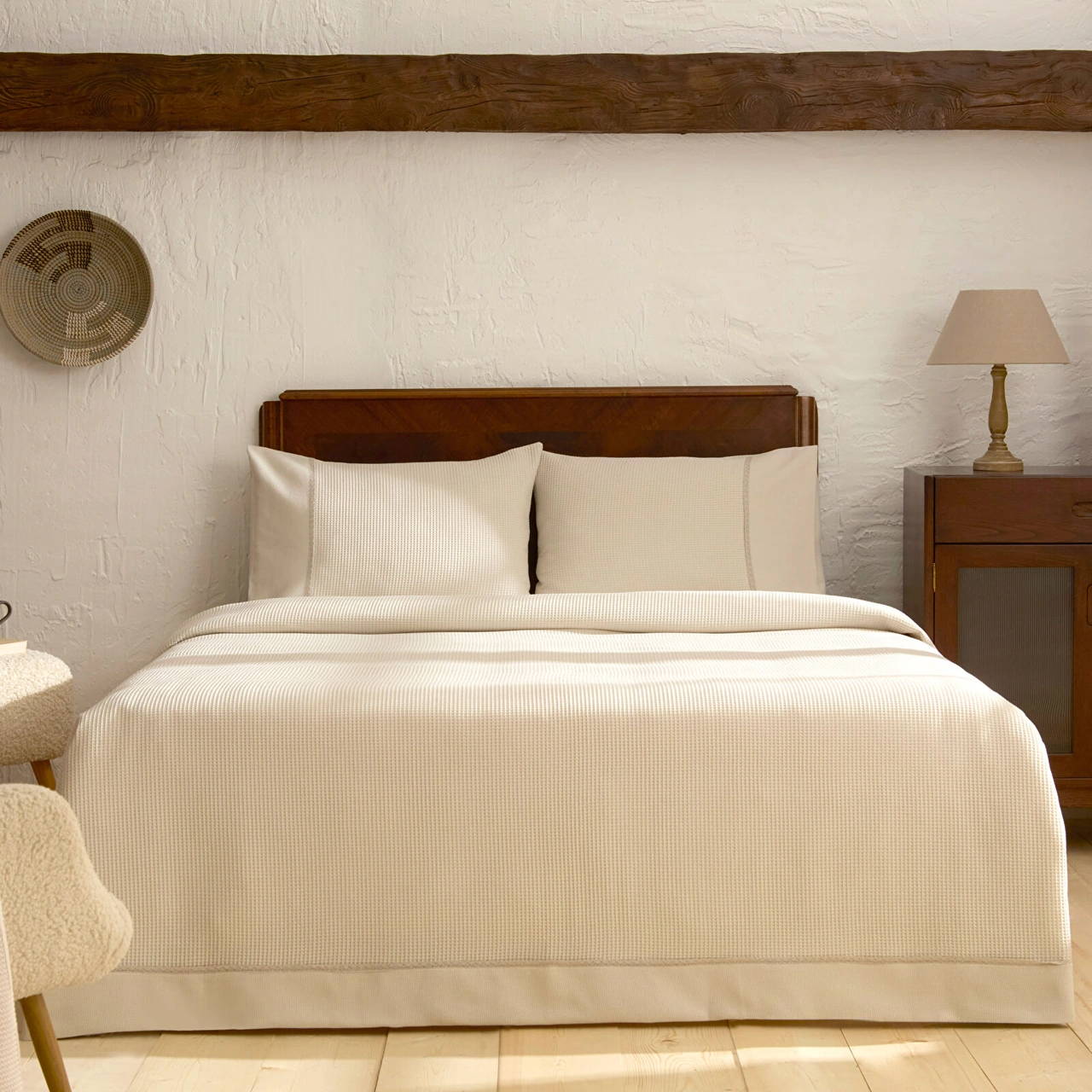 Karaca Home Elaris Çift Kişilik Yatak Örtüsü Seti Gri Gri