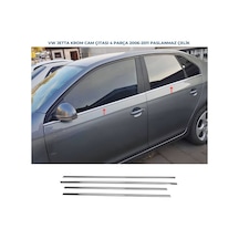 Ebal Otomotiv VW Jetta Krom Cam Çıtası 4 prç. 2006-2011 P. Çelik
