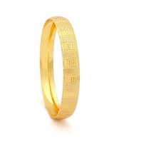 Ferizz Altın Kaplama Çizgili Noktalı 1 Cm Bilezik Blz-3075 001
