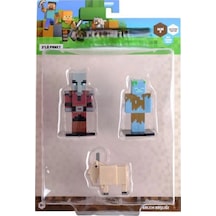 3d Toppeez 3'lü Figür Seti Seri 2 Minecraft