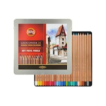 Koh-I Noor Gioconda Soft Pastel Kalem 24 Renk Metal Kutu N11.3101