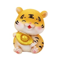 Mükemmel Kaplan Heykeli Solmaya Karşı Reçine Dekoratif 5