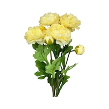 Yapay Çiçek Şakayık Çiçeği Krem Renk 2 Çiçek 1 Tomurcuk 50cm Krem