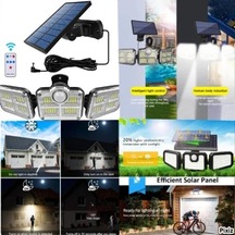 Uzaktan Kumandalı Solar Panelli 122 Led Bahçe