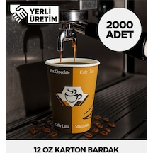 12 Oz Karton Bardak 2.000 Adet Çok Renkli