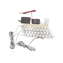 Led Lamba 4X9 Ledli Panjur İçi Çakar Lamba Sarı 24V