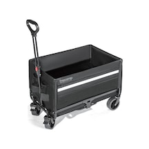 Freecamp Nest 300 Katlanır Kilit Tekerli Wagon Araba Siyah