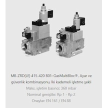 Dungs Mb-Zrdle 415 B01 S50 Doğalgaz Multiblok
