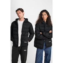 Hummel Lightweight Puffer Jacket Unisex Siyah Mont 230393-2001 Siyah