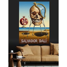 Ahşap Tablo Salvador Dali Kuru Kafa