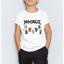 Ninjago Baskılı Unisex Çocuk Tişört T-shirt Mr-04 001