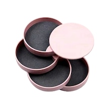 Mücevher Saklama Kutusu Döndürülebilir Mücevher Aksesuarları Saklama Tepsisi Pembe Pembe