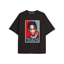 Kalic Studio Unisex Travis Scott Astroworld Tshirt Siyah-5