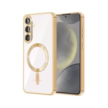 Samsung Uyumlu Galaxy A37 5g Kross Magneticsafe Kapak - Gold standart