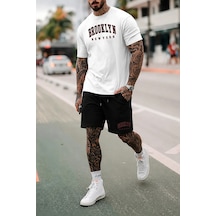 Alt/üst T-shirt Ve Şort Takımı Kod Alt174 Beyaz
