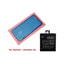 Tkgz Xiaomi Mi Note 3 Arka Kapak Batarya Pil Kapağı + Pil Cam Mavi
