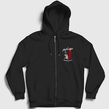 Presmono Unisex Jekyll Hyde Five Finger Death Punch Fermuarlı Kapüşonlu Sweatshirt Siyah