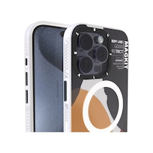 BuffiPhone Uyumlu 15 Pro Magkit Desenli Kılıf