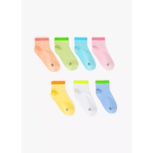 Funday Çocuk Kısa Çorap Seti 7 Çift 242906930 Açık Pembe