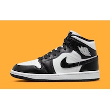 Nike Air Jordan 1 Mid 'panda' Basketbol Ayakkabısı-dv0991-101-sportxoutlet Siyah - Beyaz