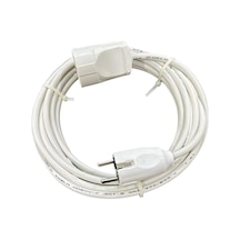 20 Metre 3x1,5 Mm Cca Ttr Tekli Beyaz Renk Topraklı Kauçuk Seyyar Elektrik Kablosu 1