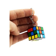 Nostaljik Zeka Küpü Sihirli Mini Rubik   Anahtarlık