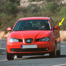 Seat İbiza 2002-2008 Sol Yan Dış Dikiz Ayna Kapağı 6L0857537