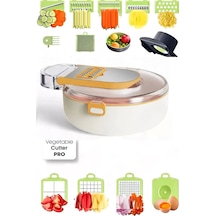 Rende Seti Vegetable Cutter Pro Rende Sebze Doğrayıcı Dilimleyici Hazneli Soğan Küp Kesici Dicer Çok Renkli
