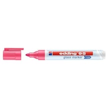 95 Glass Marker Cam Kalemi Neon Pembe Renkli