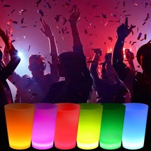 Eğlenceli Neon Glow Bardak 1.5 Parti Aksesuarı Çok Renkli