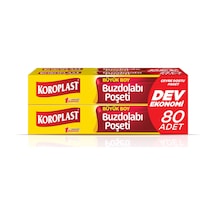 Koroplast Dev Ekonomi Buzdolabı Poşeti 3+1 Büyük 80'li - 7 Adet Tarı