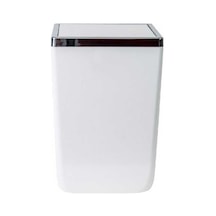 Kapaklı Kova, Plastik/çelik, 6 Lt, 175 X 175 X 260 Mm, Beyaz 10l Siyah