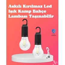 Taşınabilir Sıcak Işık Yayan Kamp Lambası Çok Renkli