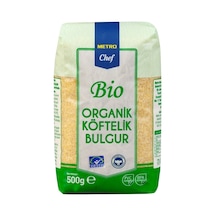 Metro Chef Bio Köftelik Bulgur 500 G Organik Sert Buğday 4'li Avantaj Paketi - 4 Adet Tarı