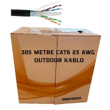Dış Mekan Cat6 Utp Network Kablosu 23awg 305m Kutulu