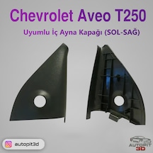 Autopit 3d Chevrolet Aveo T250 Uyumlu İç Ayna Kapağı Sol-sağ