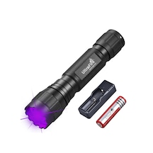Ultrafire 501uv-395 Pro 395-405 Nm Uv 10 W Güçlü Ultraviyole Lamba Bataryalı
