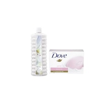Avon White Lily Zambak Banyo Köpüğü 1 L + Dove Pink Katı Sabun 90 G