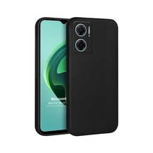Matte Silicone Xiaomi Redmi Note 11e İçin Kılıf Siyah Redmi Note 11e İle Uyumlu Kılıf - Siyah