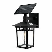 Panther Rustik Tasarımlı Retro Güneş Enerjili Solar Dekoratif Duvar Apliği 1 Adet