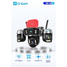 O-kam Ok-240 Premium W Wi-fi Sirenli Güvenlik Kamerası