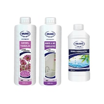 Ersağ Genel Temizleyici Hoş Kokulu + Banyo Wc Temizleyici 2 x 1 L + Damla Konsantre 500 L