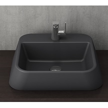 Bocchi Firenze Batarya Banklı Çanak Lavabo Antrasit