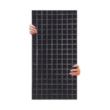 45x90 Cm Ölçülerinde Siyah Keçe Panel, Akustik Dekor Açık Gri