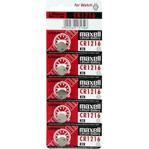 Maxell CR1216 Lityum Düğme Pil 5 x 2'li