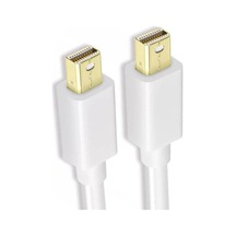 Beyaz Mini Dp Mini Dp Kablo 1,8mt Yüksek Çözünürlük 4k Destekli Mini Displayport Kablo Beyaz